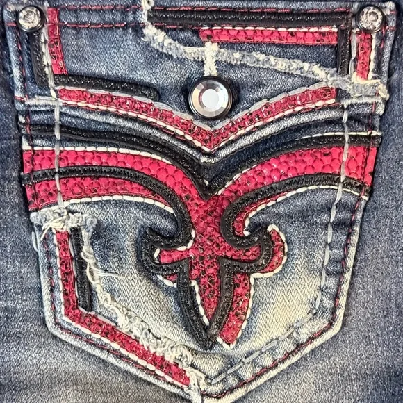 Rock Revival Collector’s Edition #445/825 Carmine Ultra High Rise Skinny Jeans - Picture 16 of 16